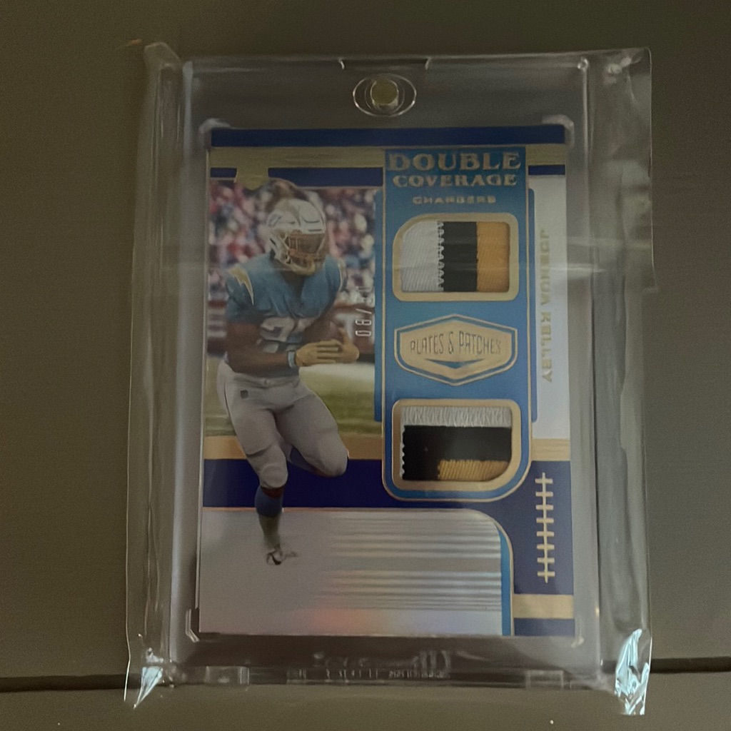 Panini Double Coverage Joshua Kelley Dual Tricolor Patch Rc 08/50